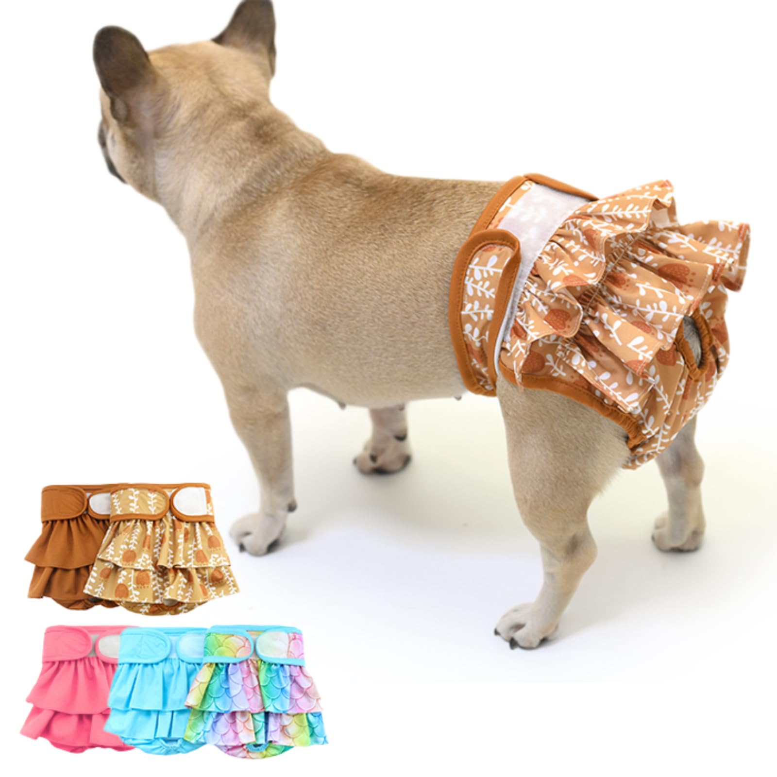 Amazon | [FRENCH FRENCH] マナーパンツ 犬 犬用 メス フリル 可愛い